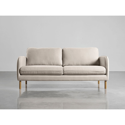 Cox and Cox Scandi Midi Sofa Birch Linen Cotton Blend