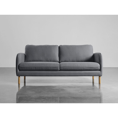 Cox and Cox Scandi Midi Sofa Flint Linen Cotton Blend