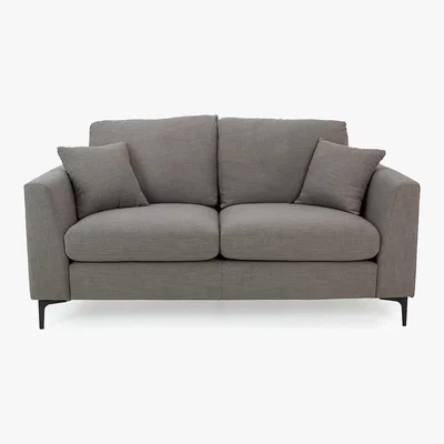 Dunelm Edison 2 Seater Sofa - Charcoal Dark Grey