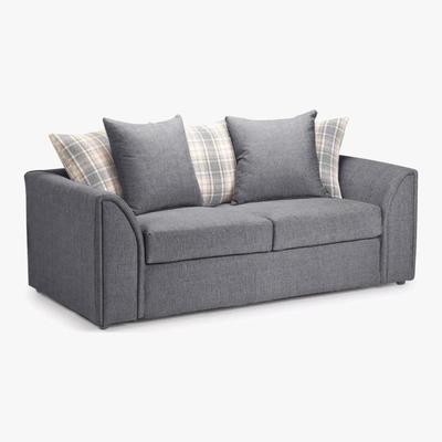 Dunelm Nevada Fabric 3 Seater Sofabed Grey