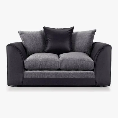 Dunelm Denver 2 Seater Sofa Brown Beige
