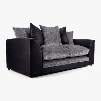 Dunelm Denver 3 Seater Sofa Brown Beige