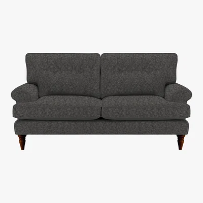 Dunelm Paisley 3 Seater Sofa Alpha Charcoal