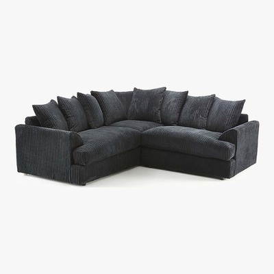 Dunelm Jasper Large Corner Sofa Chocolate