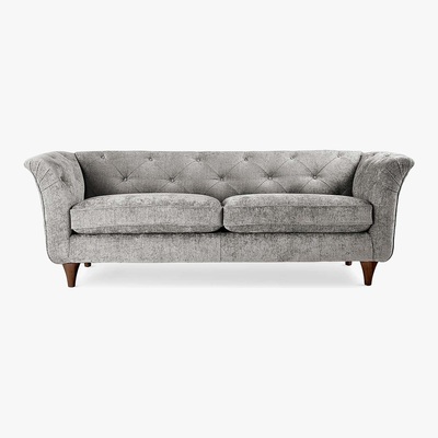 Dunelm Jaipur Medium Sofa Luxury Chenille Premium Chenille Grey