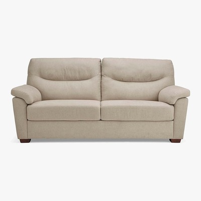 Dunelm Bedford Fabric 3 Seater Sofa Natural