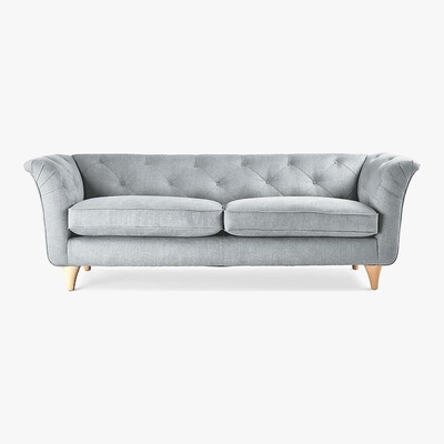 Dunelm Jaipur Medium Sofa Brushed Plain Fabric Brushed Plain Dew