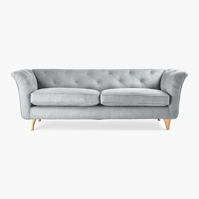 Dunelm Jaipur Medium Sofa Brushed Plain Fabric Brushed Plain Dew
