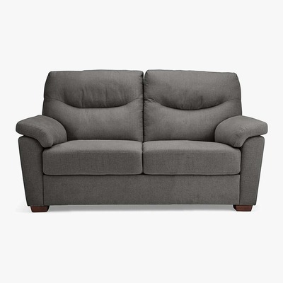 Dunelm Bedford Fabric 2 Seater Sofa Grey