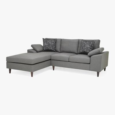 Dunelm Antonia Grey Left Hand Corner Sofa Grey