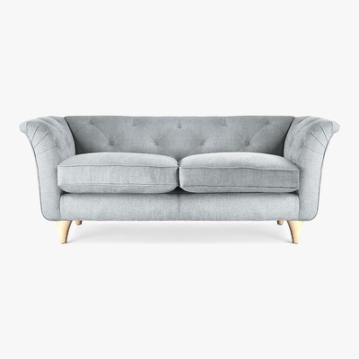Dunelm Jaipur Small Sofa Brushed Plain Fabric Brushed Plain Dew
