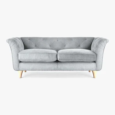 Dunelm Jaipur Small Sofa Brushed Plain Fabric Brushed Plain Dew