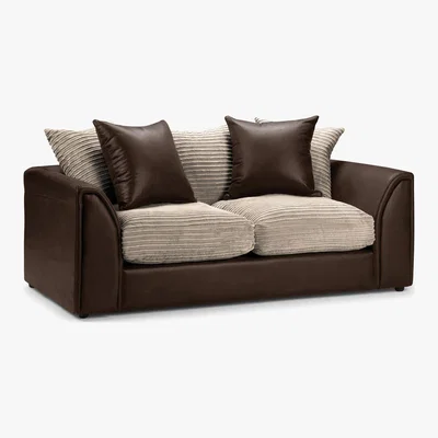 Dunelm Byron Sofa Bed Brown Beige
