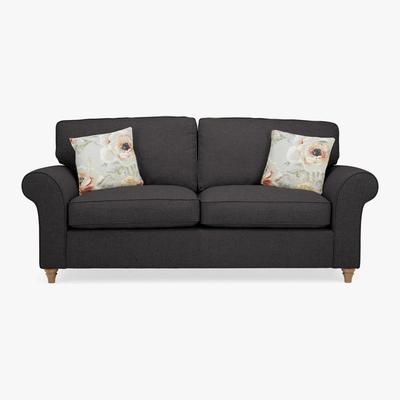 Dunelm Rosa 3 Seater Sofa Charcoal