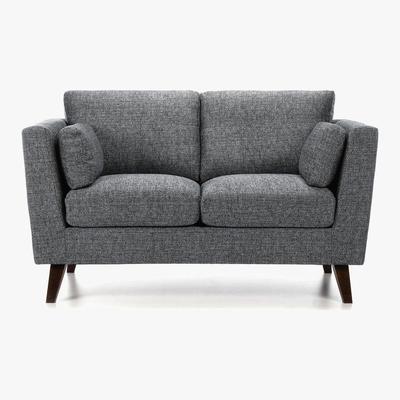 Dunelm Sam Fabric 2 Seater Sofa Grey