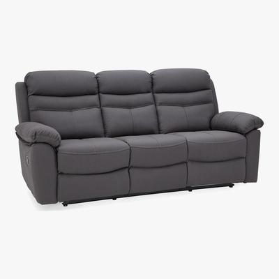 Dunelm Conway Reclining 3 Seater Sofa Grey