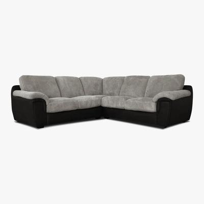 Dunelm Vita Corner Sofa Black