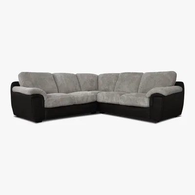Dunelm Vita Corner Sofa Black