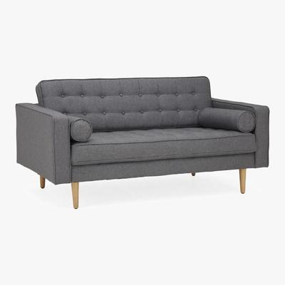 Dunelm Prague 2 Seater Fabric Sofa Grey