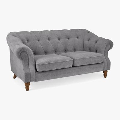 Dunelm Aubrey Chesterfield 2 Seater Sofa Grey