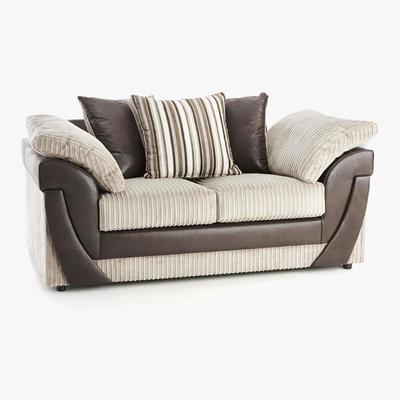 Dunelm Lush Scatter Back 2 Seater Sofa Beige