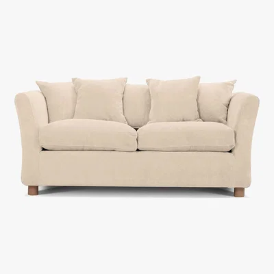 Dunelm Kendle 2 Seater Sofa Bed Brown