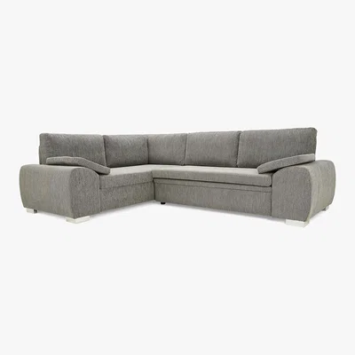 Dunelm Enzo Left Hand Corner Sofa Bed Grey