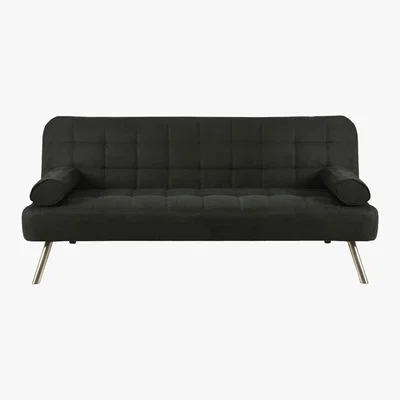 Dunelm Tobi Fabric Sofa Bed Black