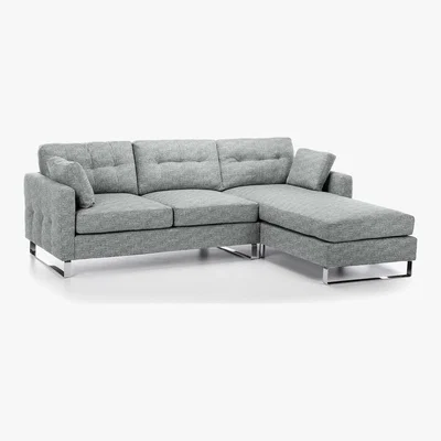 Dunelm Ares Right Hand Corner Sofa Grey