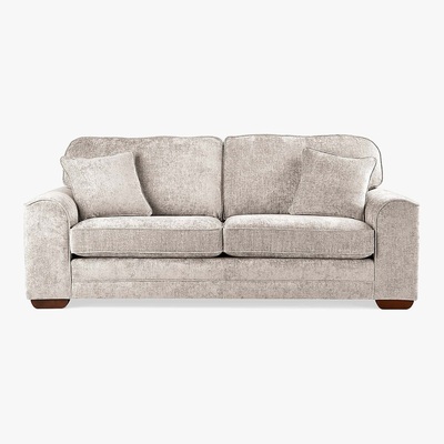 Dunelm Morello Medium Sofa Luxury Chenille Premium Chenille Sand