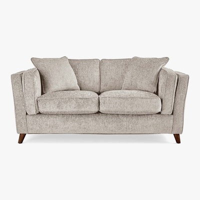 Dunelm Arabella Small Sofa Luxury Chenille Premium Chenille Sand