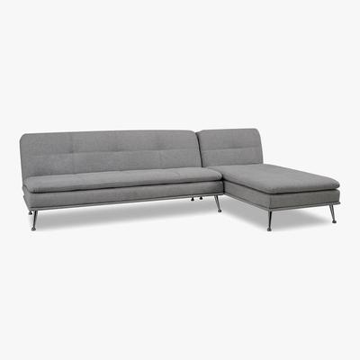 Dunelm Osprey Corner Sofa Bed - Grey Grey