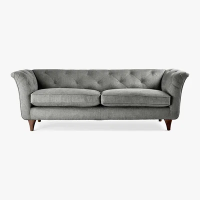 Dunelm Jaipur Medium Sofa Brushed Plain Fabric Brushed Plain Graphite