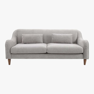 Dunelm Heidy Chenille 3 Seater Sofa - Grey Grey
