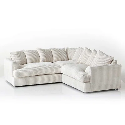 Dunelm Jasper Large Corner Sofa Cream