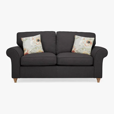 Dunelm Rosa 2 Seater Sofa Charcoal