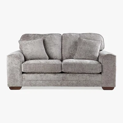Dunelm Morello Small Sofa Luxury Chenille Premium Chenille Grey