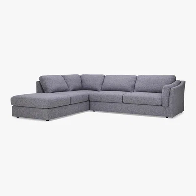 Dunelm Westow Grey Left Hand Corner Sofa Grey
