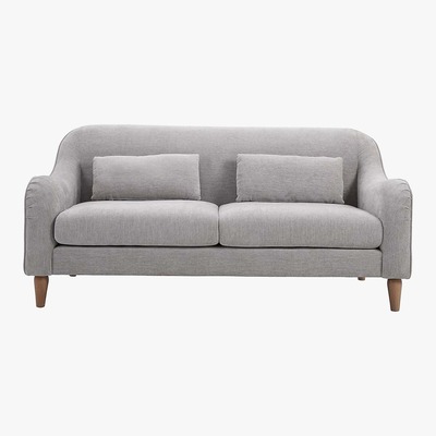 Dunelm Heidy Chenille 2 Seater Sofa - Grey Grey