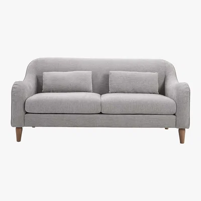 Dunelm Heidy Chenille 2 Seater Sofa - Grey Grey
