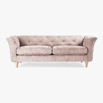 Dunelm Jaipur Medium Sofa Luxury Chenille Premium Chenille Rosewood