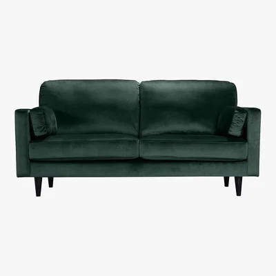 Dunelm Sheldon Velvet 2 Seater Sofa Blue