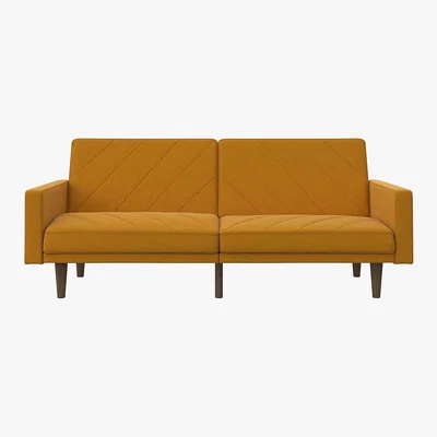 Dunelm Paxson Linen Sofa Bed Mustard
