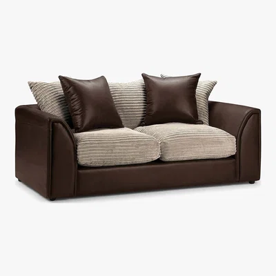 Dunelm Byron 3 Seater Sofa Brown/Beige