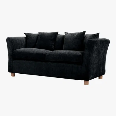 Dunelm Kendle 2 Seater Sofa Bed Black