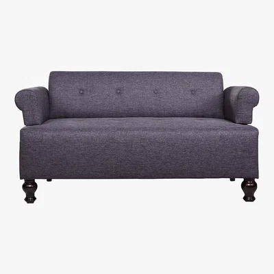 Dunelm Victoria Fabric 2 Seater Sofa Grey