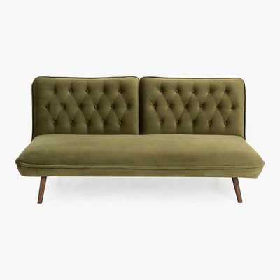 Dunelm Elodie Velvet Sofa Bed Blue