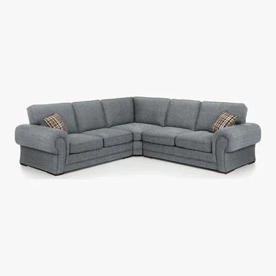 Dunelm Charlton Large 4 Seater Corner Sofa Grey