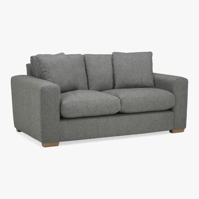 Dunelm Porto Fabric 2 Seat Sofa - Dark Grey Dark Grey
