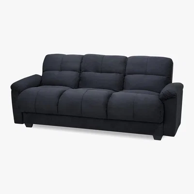 Dunelm Cate Fabric Sofa Bed Black